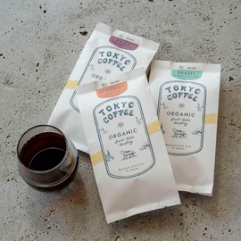 TOKYO COFFEE Organic Coffee Drinking Comparison Set, Single Origin JAS Certified, 3.5 oz (100 g) x 3 Bags BRAZIL, PERU, GUATEMALA, Bean Stays, Gift, Coffee Lovers, Presents