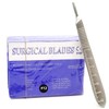 MuskalMed Pack of 100 Sterile Carbon Steel Blades #12 with