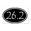 CafePress Black 26.2 Oval Rectangle Car Bumper Magnet
