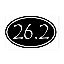CafePress Black 26.2 Oval Rectangle Car Bumper Magnet