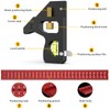 Combination Square, Preciva Carpenter Marking Gauge 45/90 Degrees with Bubble