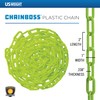 US Weight 2"x 25' Safety Green Plastic Chain with SunShield