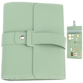 DILUSILK Earring Book Organizer, Earring Holder Organizer with Foldable Book Design, Portable Earring Holder Case, Pu Leather Travel Earring Case, Travel Jewelry Organizer, Capable to Hold 42 Pairs