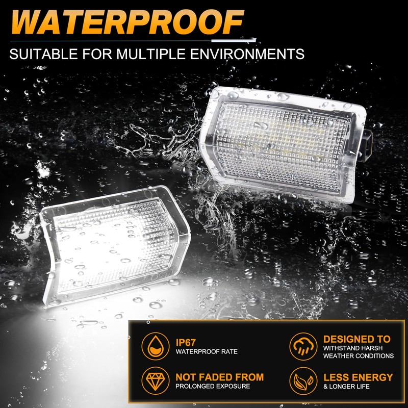 POPMOTORZ LED Car Door Light, Pack of 2 LED Interior