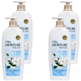 On the Body Ultra Moisture Body Wash Cotton Flower Scent, 785ml, 4 pieces / 온더바디 울트라 모이스처 바디워시 코튼 플라워 향, 785ml, 4개