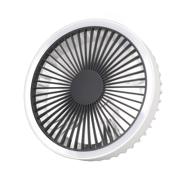 Tripod Desk Fan with Light USB Rechargeable Battery Operated 3