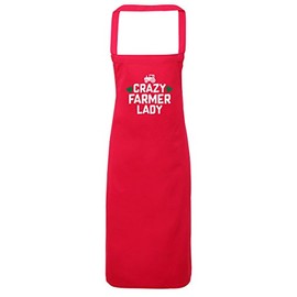 Hippowarehouse Crazy farmer lady Apron kitchen cooking painting DIY onesize adult