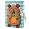 WERNNSAI Water Pig and Orange Plush Notebook for Kids