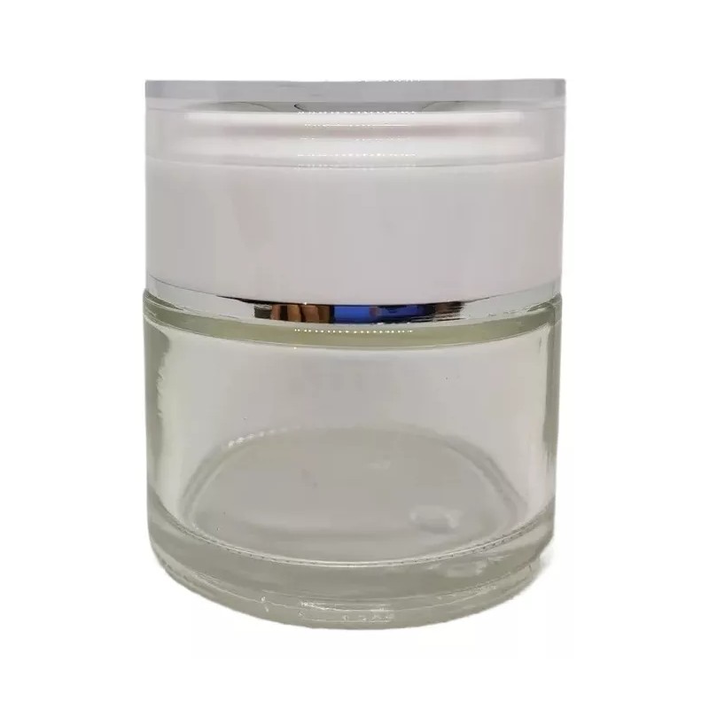 Meliars Pomadera De Cristal 60 Grs / 2 Onzas Blanca