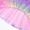 KEREDA Toddler Girls Layered Tutu Skirt Sparkling Sequin Tulle Dance