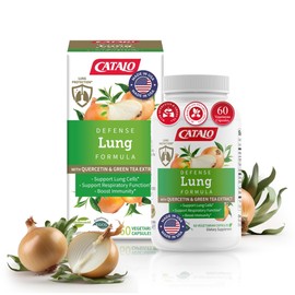 CATALO Lung Defense Formula - Quercetin & Green Tea Extract, Take 2-3 Capsules Daily, 60 Plant-Based Capsules