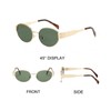 YUIAAOKY Retro Oval Sunglasses for Women Men Trendy Designer Sun