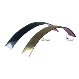 NICETICKE 16 FT Self-Adhesive Liner for Wall Decor | Peel and Stick Trim | Wall Molding Trim | Metalized Mirror Like Design (0.8 in. [2 Pcs], Shiny Black)