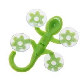 Buwei Gecko Powerful Plastic Four Suction Cups Hooks Wall Mount Decoration Bathroom