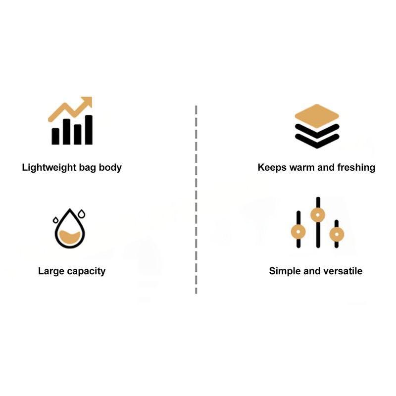 Camping Insulated Backpack Three Layer Temperature Lock Adjustable Waterproof Backpack