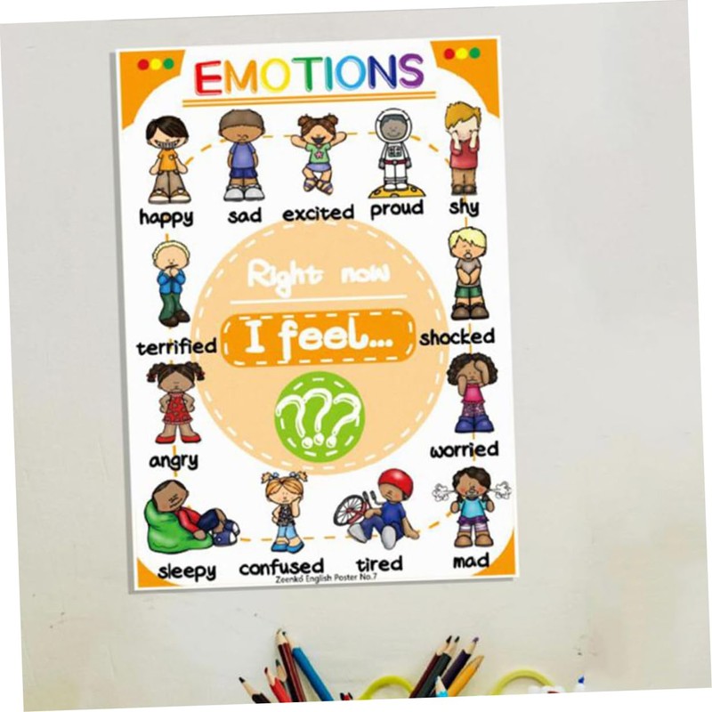 DOITOOL 12 Sheets English Learning Posters for Vibrant Educational Charts