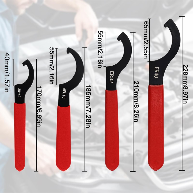 C Hook Wrench Nut Wrench Set Key Tool Set Hook