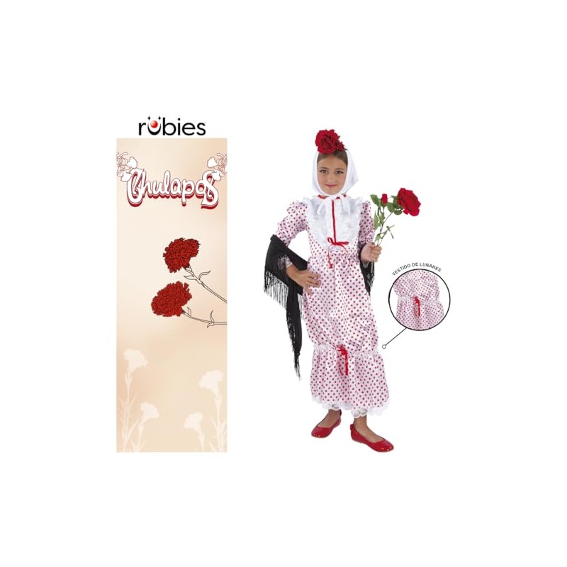 Chulapos Fancy Girls’ Costume Modern S N/A