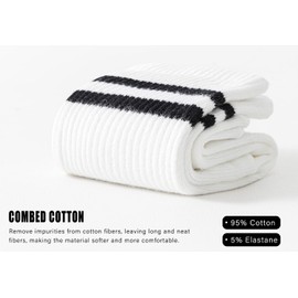 Gendewiner 6 Pairs White Non Slip Yoga Grip Pilates Socks for Women&Men Anti Slipper Grippy Socks for Ballet, Hospital, Dance, Trampoline, Barre