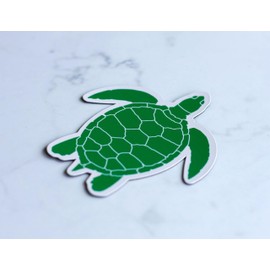Yaupon Beach North Carolina Souvenir 4" Green Turtle Shape Frifge Magnet