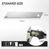 30Pcs 18mm Utility Knife Replacement Snap off Blades 60 Degree，Blades