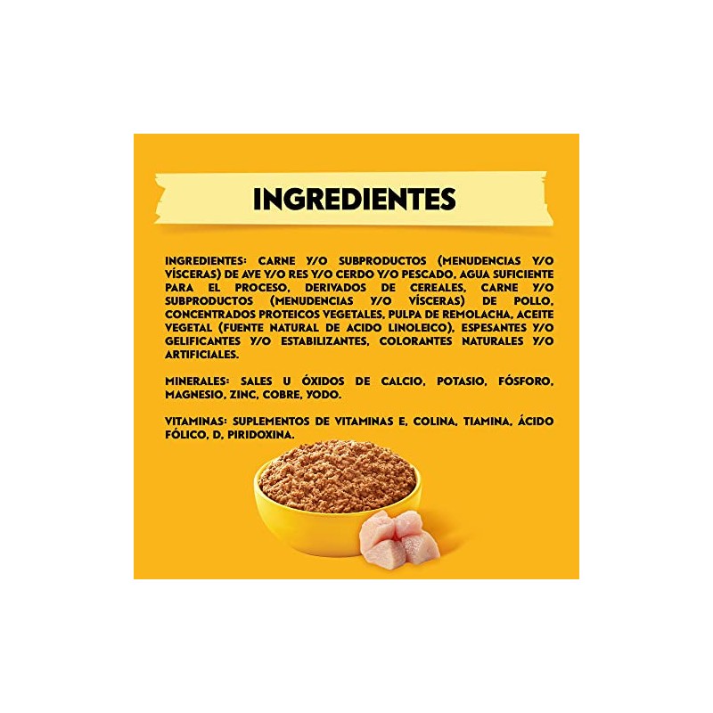 PEDIGREE Alimento para Perros Cachorros, Sabor Pollo Carne Molida 375