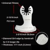 HEMUNC 10Pcs Diamond Oscillating Tool Blades, Multi Tool Mortar Cutting