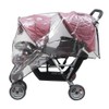 Front and Rear Twin Strollers Rain Cover Waterproof Windproof Dustproof
