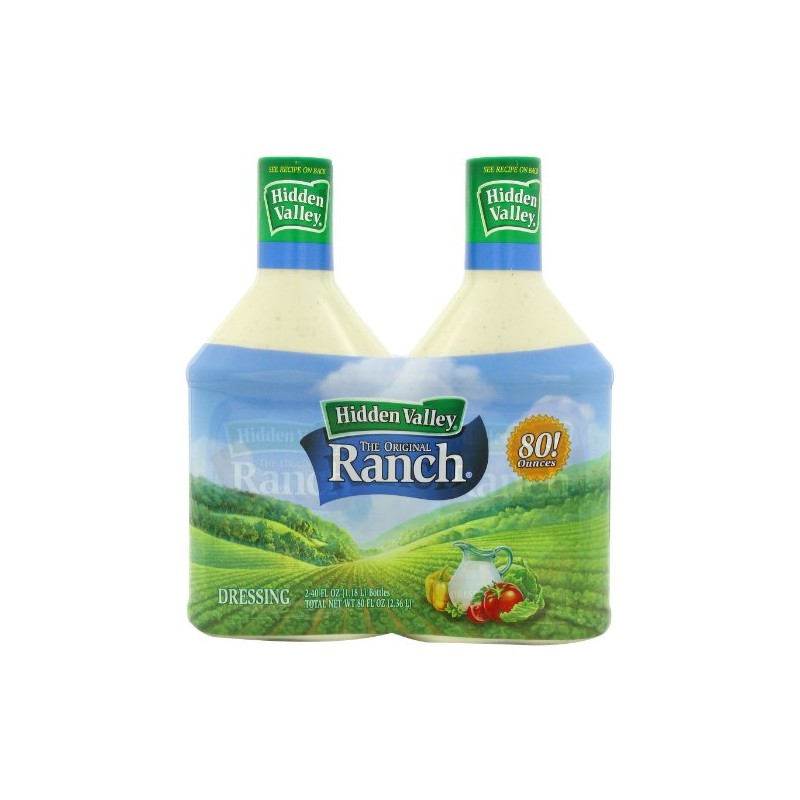 Hidden Valley The Original Ranch Dressing, Original, 2-Count Bottle, 80