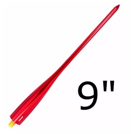 VMS RACING FITS ALL FORD TRUCKS RED ANTENNA SPIKED SHORT BILLET 9'' F150 F250 F350