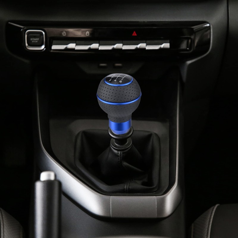 Padaodao 5 Speed Gear Knob Leather Lever Stick Shifter Head