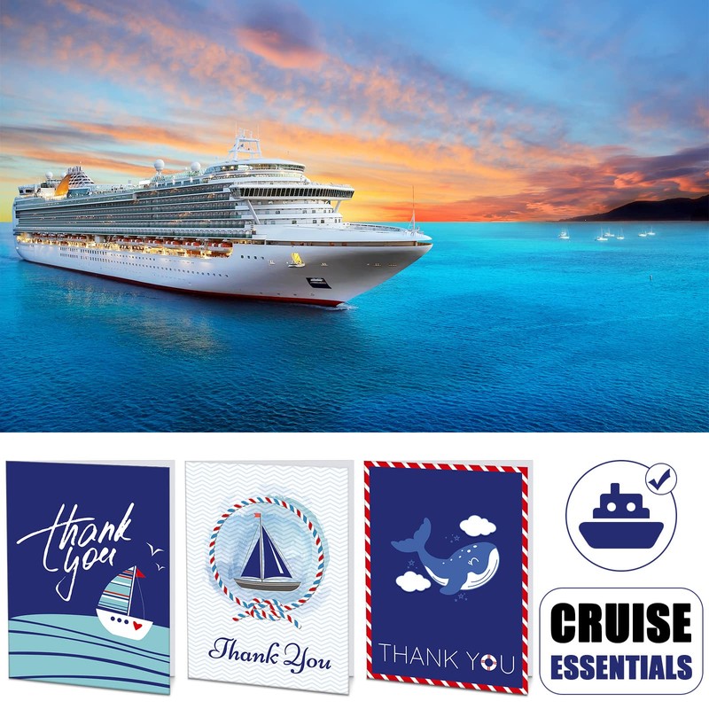 Hotop Sets Cruise Staff Thank You Cards Cruise Nautical Thank