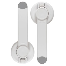 Nuby Child Safety Toilet Locks - 2 Pack - Toilet Lid Lock for Baby Proofing - Easy One-Hand Operation - Simple Installation - Fits Most Seats