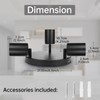 Dehobo Ceiling Spotlight Indoor in Matt Black - 3 Adjustable