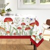 Arquiel Mushroom Tablecloth, Washable Rectangular Tablecloth Spring French Tablecloth for