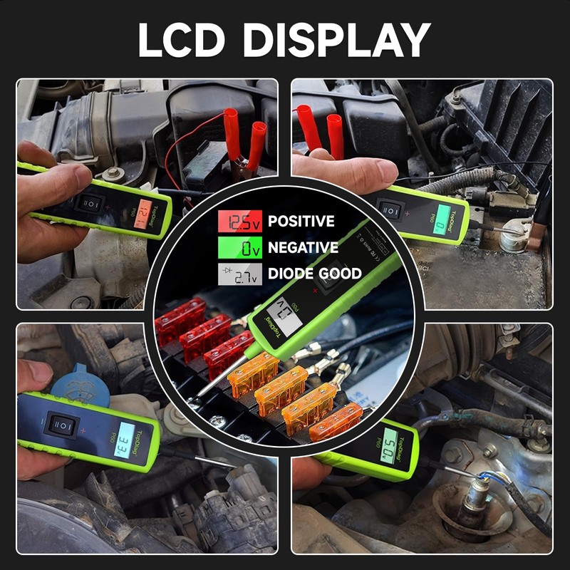 12 Volt Test Light Automotive, Power Circuit Probe Kit, 6V