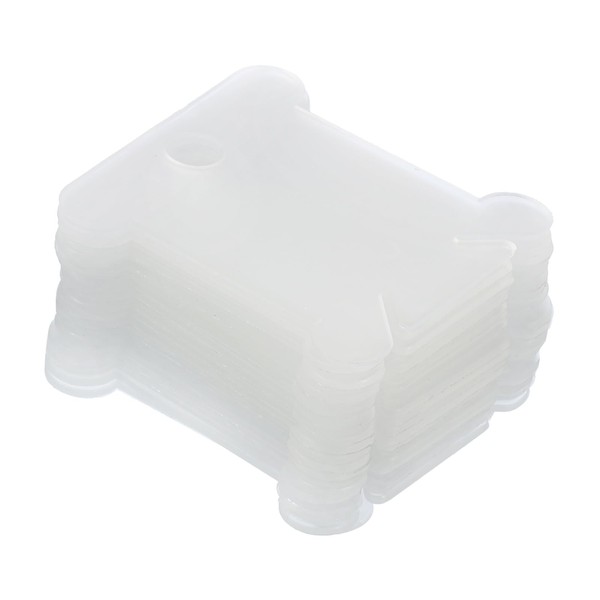 PATIKIL Plastic Floss Bobbin, 100 Pack Sewing Thread Card Board