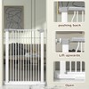 41" Extra Tall Cat Gate for Doorway, 65.7-71.2'' Metal Pet