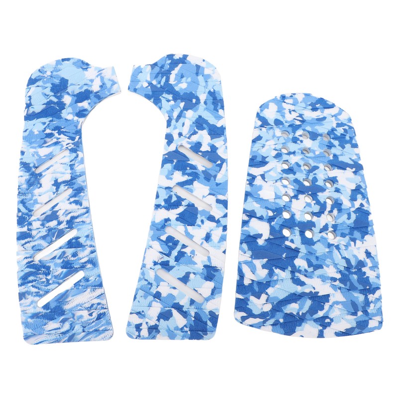 3pcs EVA Surfboard Deck Traction Pad Non Slip Grip Double