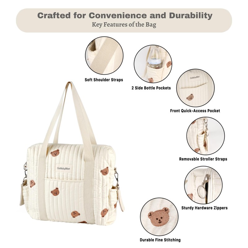 GOBABYMART Bolsa de pañales, bolsa de maternidad, bolsa de pañales