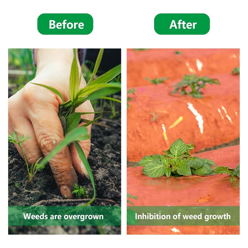 Red Mulch Professional Large Coverage Increases Harvest PE Garden Plastic