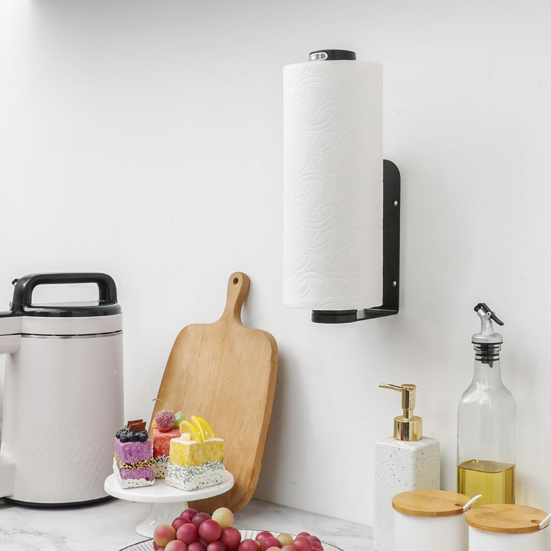 theaoo Under Cabinet Paper Towel Holder for Kitchen, Easy One-Handed