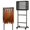 GENMOUS Black Braiding Hair Rack - 150 Pegs, Tri-Sided Braid