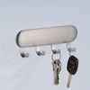 iDesign Forma Self-Adhesive Key Rack Organizer for Entryway, Kitchen -