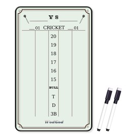 Dart Scoreboard,Dry Erase Scoreboard,with 2 Eraser and a Dry-Erase Markers,9 * 15 inches,Dart Board Accessories,Dart Games,Indoor Games (Cyan, 9 * 15)