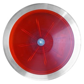 SPORTAXIS Transparent Discus Throw - 1 KG, 83% Rim Weight, Steel Rim - Ideal for Beginners & Intermediates in Track & Field - Enhance Your Discus Throwing Skills – Performance Enhancer - Red