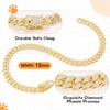 Dog Chain Collar Walking Metal Chain Collar Cuban Link Dog