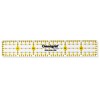 Prym Universal Ruler, Transparent, Yellow, 1 x 6 inch