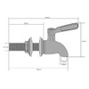 Stainless Steel Watermelon Keg Tap Kit - [Leakproof] [NO Clog]