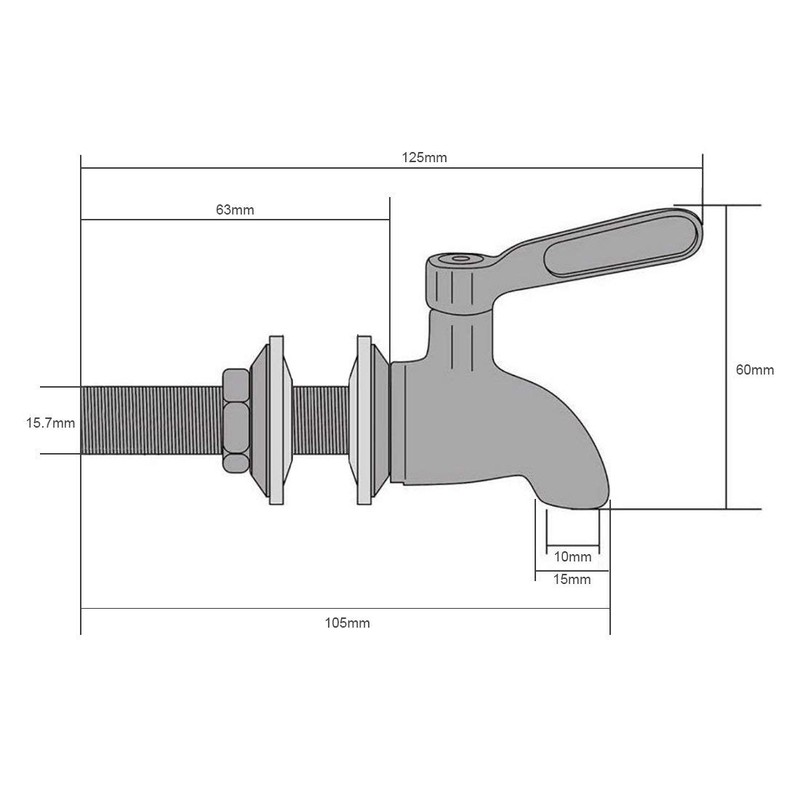 Stainless Steel Watermelon Keg Tap Kit - [Leakproof] [NO Clog]